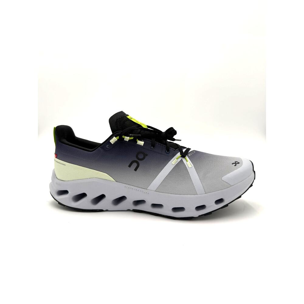 NEW On Men's Cloudsurfer Trail Waterproof Running Shoes - Black/Heather - sz 14